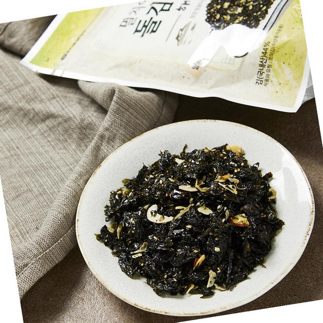 멸치아몬드 김자반(자두 50g) X2 돌김자반 밑반찬 조미김, 2개