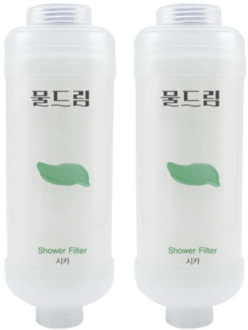 샤워필터 염소제거 비타민C 피부보습 녹물제거 두피케어 아로마향, 2개, 유칼립투스 - 쿠팡