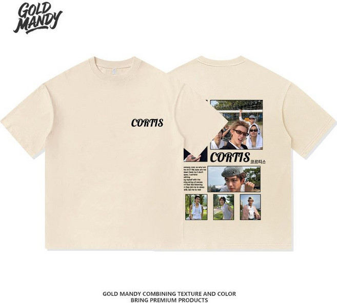 Cortis 團體戶外自拍周邊 T恤, 1個, 杏色2XL