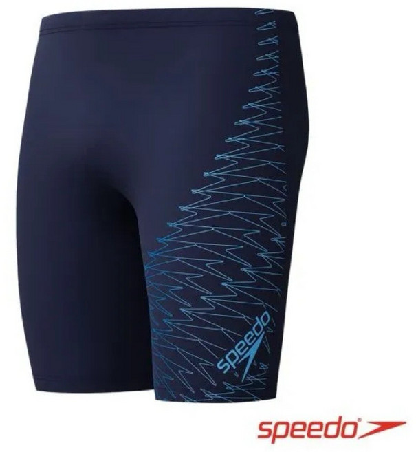 Speedo 男款運動及膝泳褲 馬褲 Medley Logo 海軍藍/潟湖藍