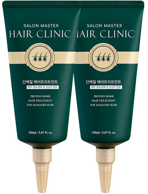 미즈온 살롱 마스타 헤어 클리닉 단백질 트리트먼트, 150ml, 2개 - 쿠팡