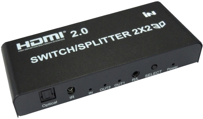 인네트워크 HDMI 2.0 2:2 매트릭스 분배기 INV039, 선택없음, 1개