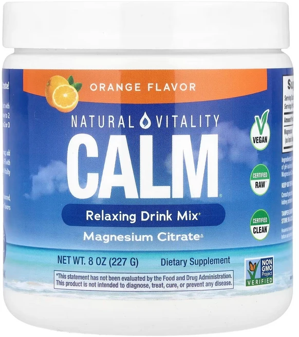Natural Vitality 캄 디 안티스트레스 드링크 믹스 오렌지 227g 8oz, 1개 - 쿠팡