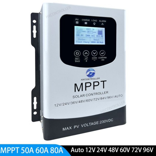 12V 24V 48V 60V 72V 96V MPPT 태양열 충전 컨트롤러 230VDC 30A 40A 60A 80A 태양 전지 패널 충전 컨트롤, 03 MPPT 50A, 01 12V to 96V, 01 Max 230VDC