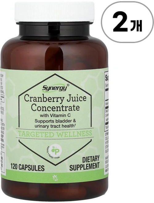 비타코스트 시너지 크랜베리 주스 농축액 Vitacost Synergy® Cranberry Juice Concentrate 120정, 2개 - 쿠팡