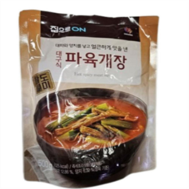 대상 청정원 집으로ON 대구식 파육개장, 500g, 15개