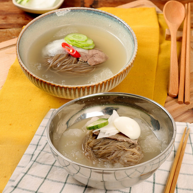 [냉면家]시원한 메밀 물냉면 10인분 (사리2kg＋동치미육수340gx5봉＋사골육수350gx5봉), 10세트, 2.69kg