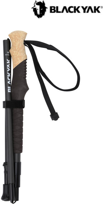 블랙야크 공용 5단폴딩카본스틱-120 5단 카본 폴딩 스틱 단품 1개 2BYSTXV908, CHARCOAL