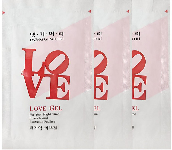 댕기머리 일회용 러브젤 4ml, 100개