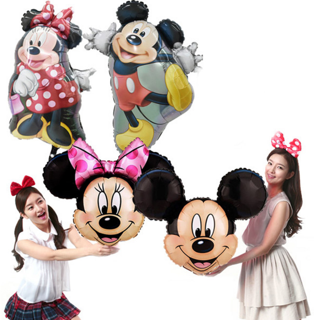 라지쉐잎 미키 미니 풀바디 은박호일풍선, 라지쉐잎 미키풀바디(26373), 1개