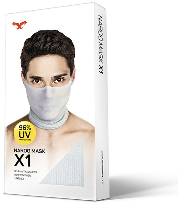 나루 X1 자전거 마스크 자외선 스포츠 마스크, 블랙