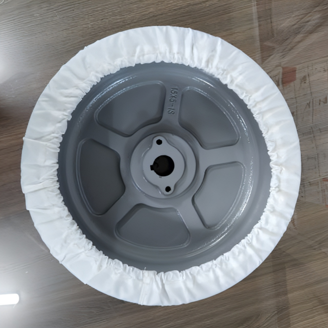 고소작업대 / 렌탈 바퀴보양 타이어커버 4개(1대분) 지니 Genie 15m Z45DC(전동)용 굴절붐형 특대형 바퀴커버 타이어 보양제