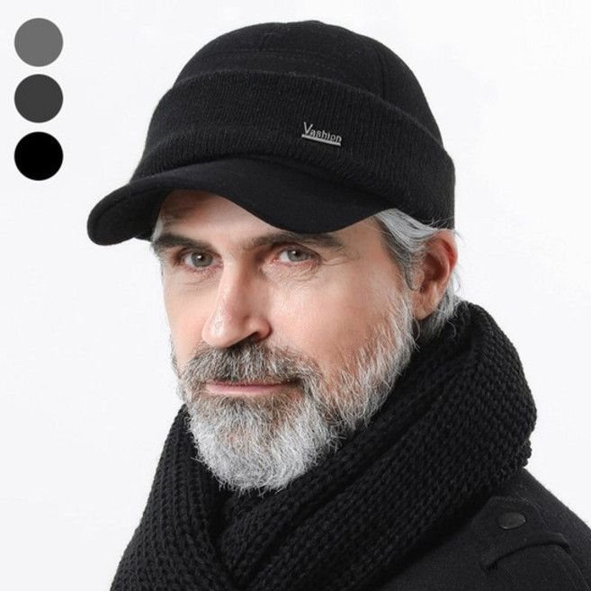 중장년 니트귀달이 방한볼캡 ELM-174 겨울모자 신사모자 아버지모자 할아버지모자 남자모자