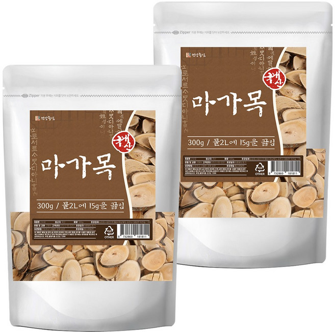 건강중심 국산 마가목 가지 정공목, 2개, 300g