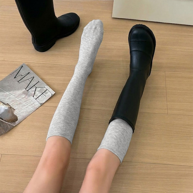 블링살롱 2개세트 리에제 쫀쫀 니삭스 레이어드 반스타킹 양말 부츠 삭스