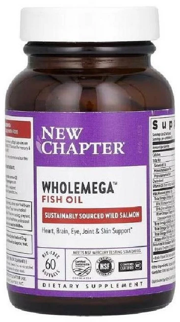 뉴챕터 홀메가 피쉬 오일 소프트젤 60정, 1개 - 쿠팡