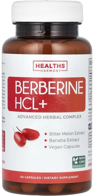 몸관리하세요 겨울입니다 Healths Harmony 베르베린 HCL+ 캡슐 60정 특별관리진행, HealthsHarmony베르베린HCL캡슐60정, 1개 - 쿠팡