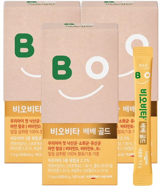 비오비타 배배 골드 유산균 45g 3개 - 쿠팡