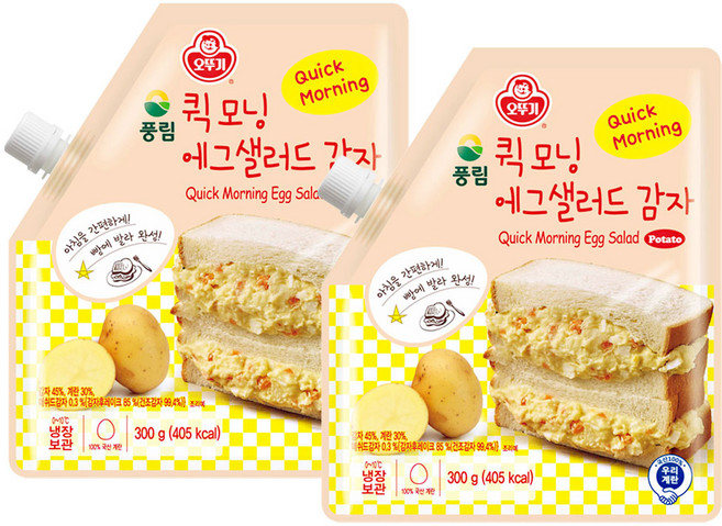 오뚜기 [에그존] 퀵모닝 에그샐러드 감자 300g 2개
