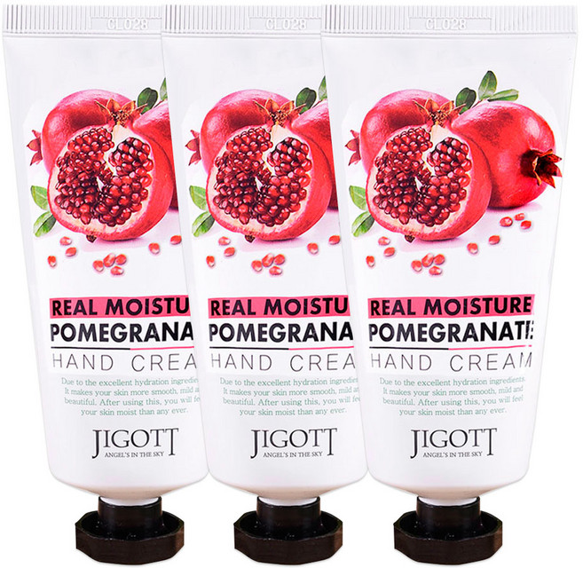 지고트 리얼 모이스처 석류 핸드크림 100ml 3개입, 3개