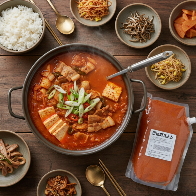 찌개소스 찌개양념장 분말육수, 75g, 1개