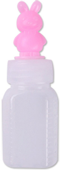 PE 분홍 토끼 뚜껑 캐릭터 물약병 12ml, 100개