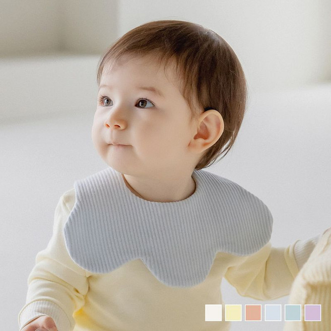 해피프린스 플리시 구름 양면 아기빕