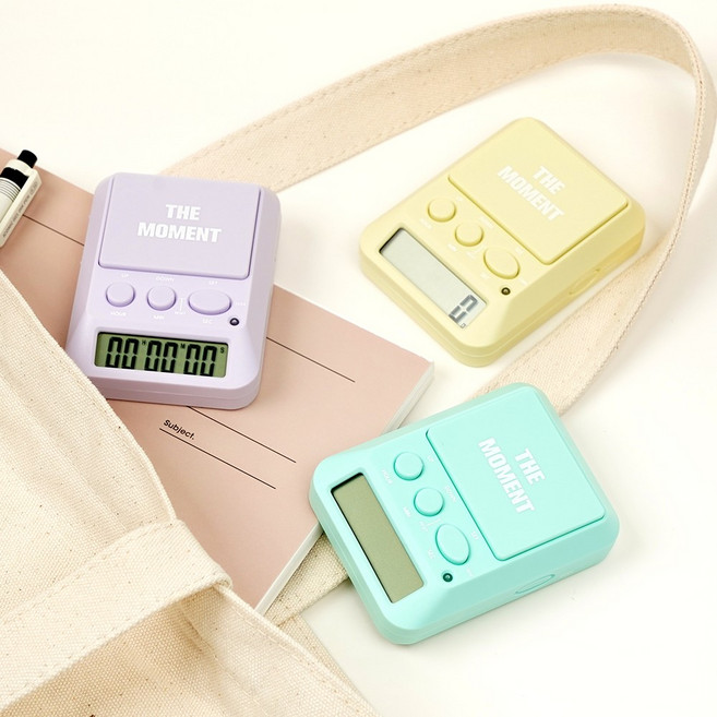 뭉구 보바 더모먼트 스톱워치, 그린계열, 1개