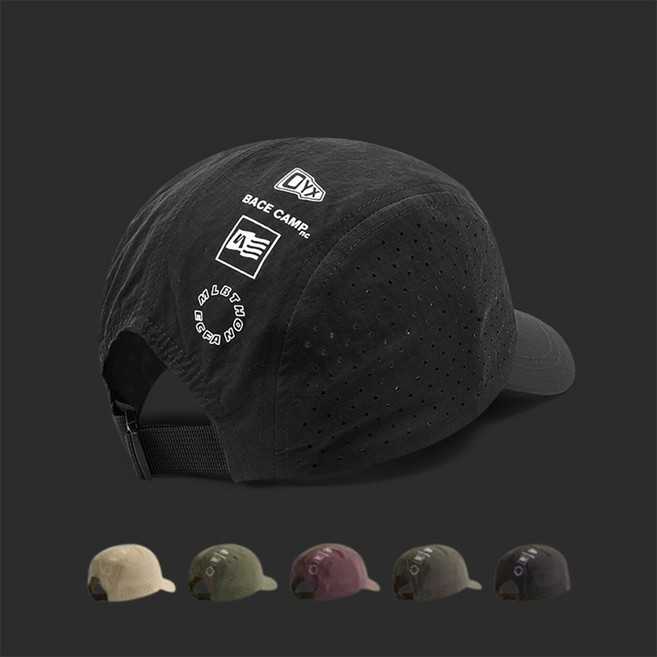 숏캡 볼캡 숏챙 챙짭은 러닝 등산 캠핑 스포츠 낚시 아웃도어 말아톤 민자 모자, 블랙, 1개