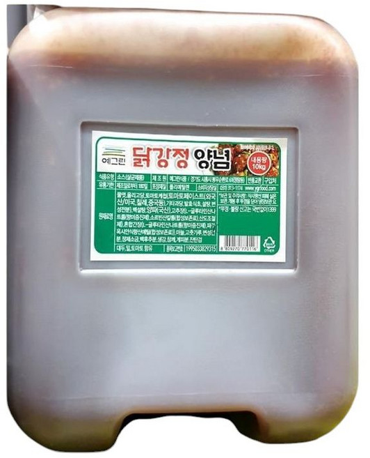 식자재 식재료 유통 닭강정양념 예그린 10K 1개, 1, 10kg