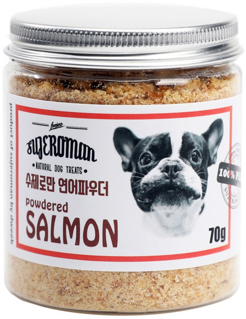 SUJEROMAN 3개월이후 반려동물 파우더 간식, 연어, 70g, 1개