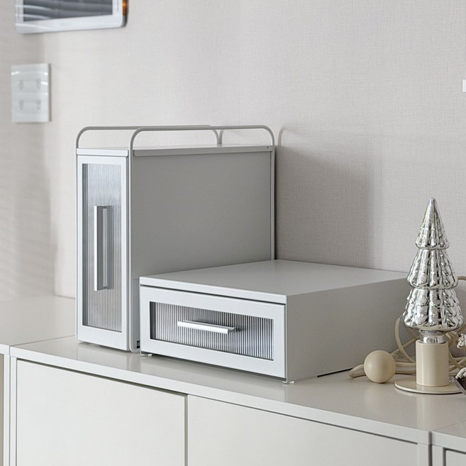 주방수납함 커피캡슐 양념통 간식 영양제 보관함 정리선반 아크릴 미드센추리 2개세트, 가로형 수납함, 세로형 수납함, 단품, 1개