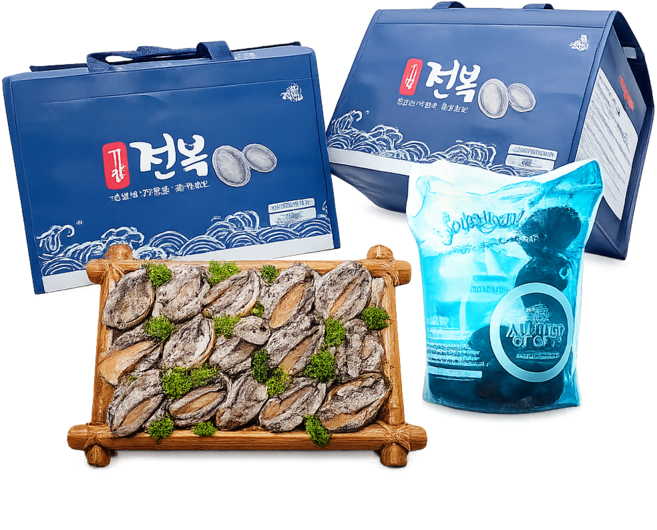 [신선특허] 산지직송 기삼전복 선물세트 대왕특대 1kg, 1박스, 1kg 특대 9-10미 선물포장