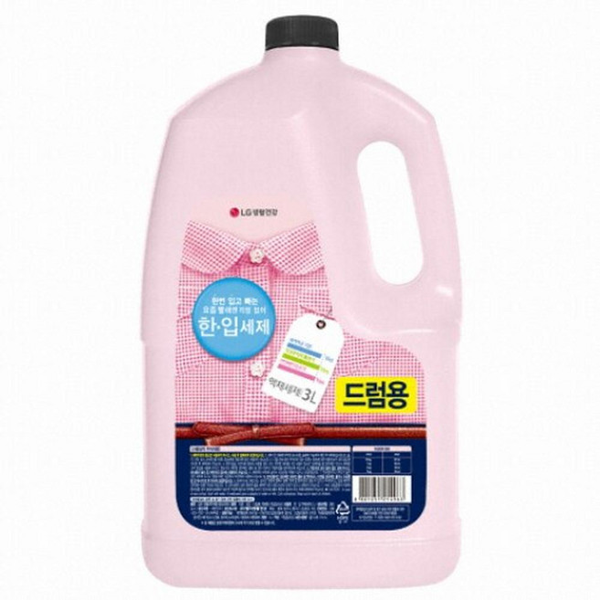 한입 액체세제 드럼용, 3L, 12개