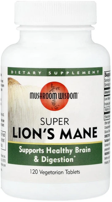 머슈룸위즈덤 슈퍼 노루궁뎅이버섯 식물성 정제 120정, 1개 - 쿠팡