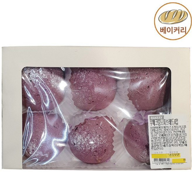 트레이더스 (베이커리) 우베크림 모찌브레드, 6개, 1g