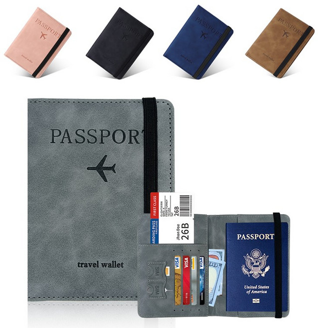 올라이프지 여행용 여권 케이스 파우치 RFID차단 지갑