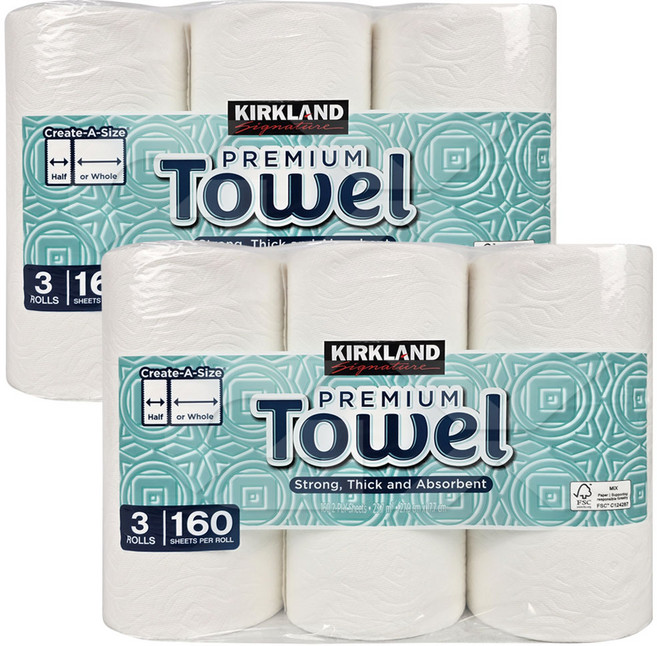 코스트코 커클랜드 대용량 키친타올, 160매, 6개