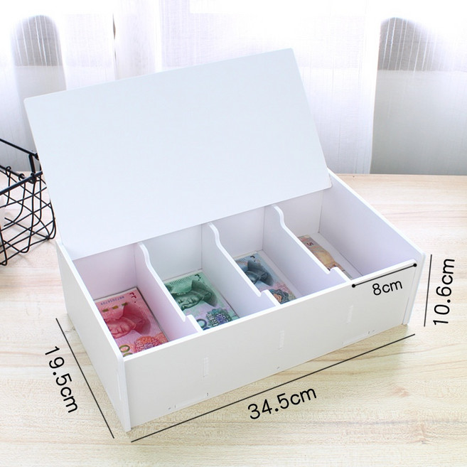 지폐 보관함 현금 챌린지 세이빙박스 저금통 비상금 미니 금고 돈통 캐쉬 매장 가정용