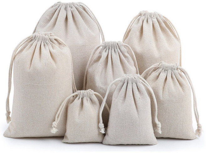 팡스몰 도톰한 더스트백 린넨 천 광목 면 파우치 주머니 10개입