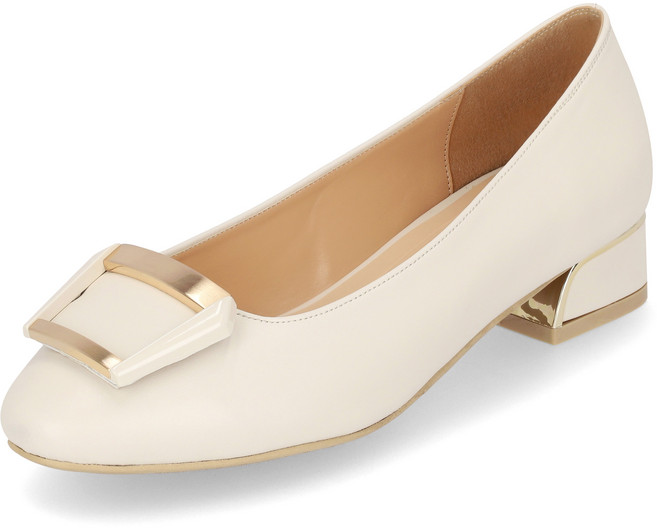 엘칸토 마쯔 여성 스퀘어 장식 플랫 3cm LCWD13M313