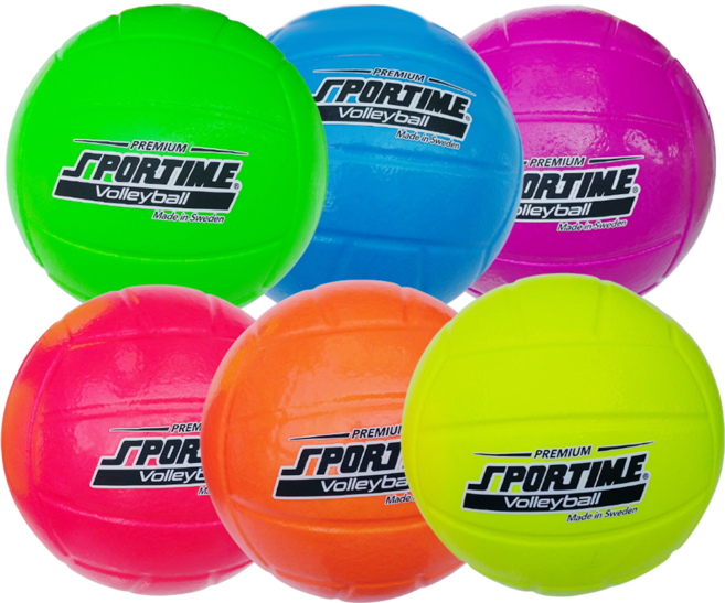 스포타임 프리미엄 폼볼 배구공 세트 (6색 1세트) 말랑 푹신 안전공, 1개