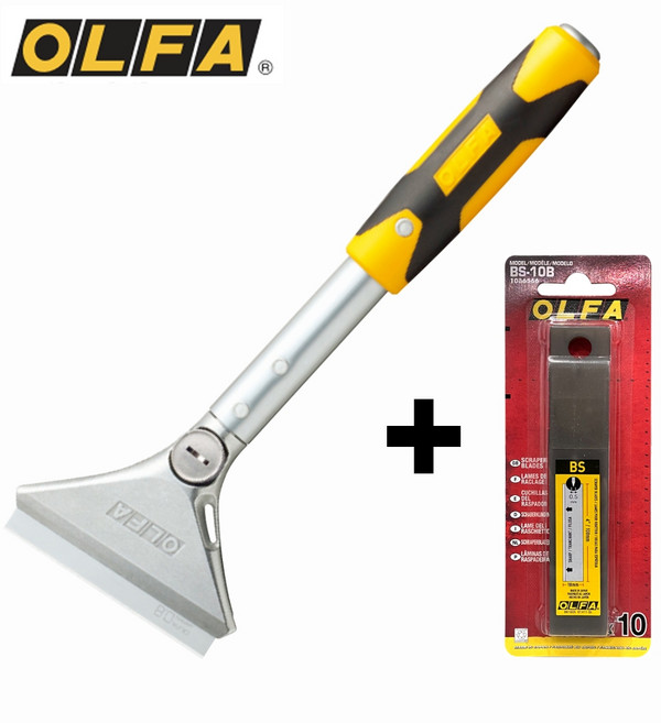 OLFA 스크래퍼 XSR-300 리필 칼날 BS-10B 세트 껌 스티커 페인트 제거, 1개