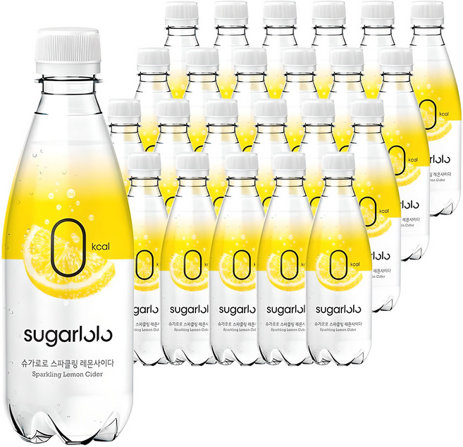 슈가로로 스파클링 레몬사이다, 350ml, 24개