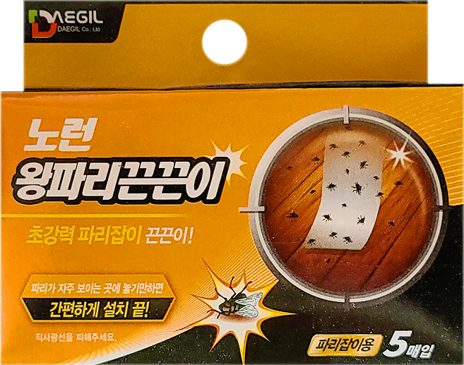 노런 왕파리 끈끈이 5매입 1갑, 1개