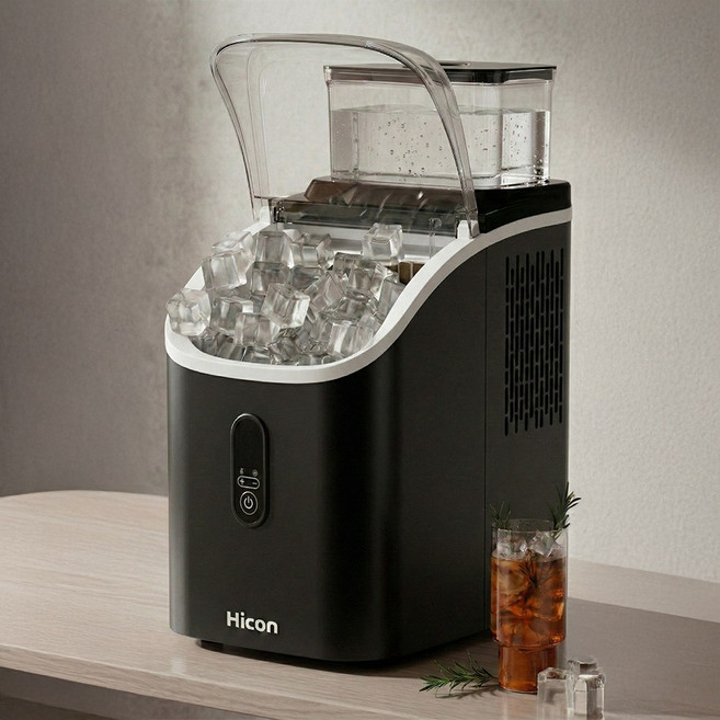 큐브잇 사각얼음 제빙기 급속냉각 사무실 가정용 아이스메이커, BLK-26