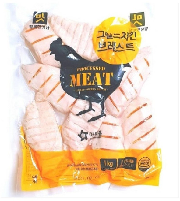 아워홈 그릴드 치킨 브레스트, 1kg, 6개