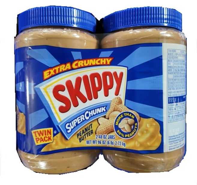 스키피 수퍼 청크 피넛 버터, 1.36kg, 2개