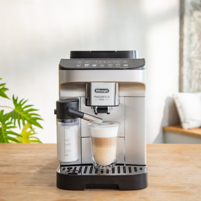De'Longhi 全自動義式咖啡機 MAGNIFICA EVO ECAM290.84.SB, 銀黑色, ECAM 290.84.SB