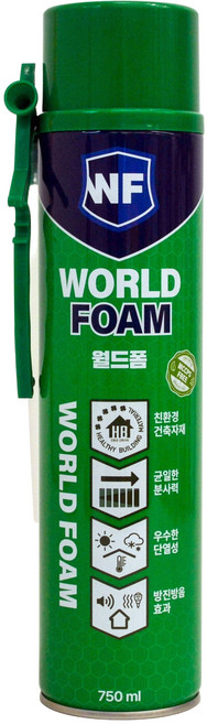 함일셀레나 월드 우레탄 폼 월드폼 일회용 아답터 타입 750ml, 1개